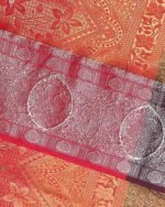 Paisley Woven South Silk Cotton Kanjeevaram Saree - Image 5