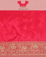 Women Zari Woven Saree with Contrast Border - Image 7